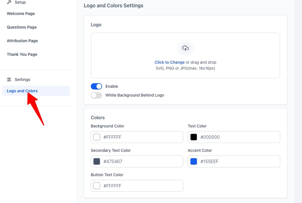 Customize Colors