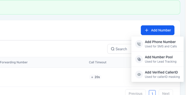 Add Number button in GHL Add Number button in GHL